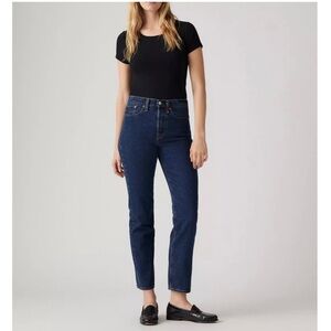 NWT Levi’s Women’s Wedgie Straight Dark Denim Wash Jeans Pants Size 28